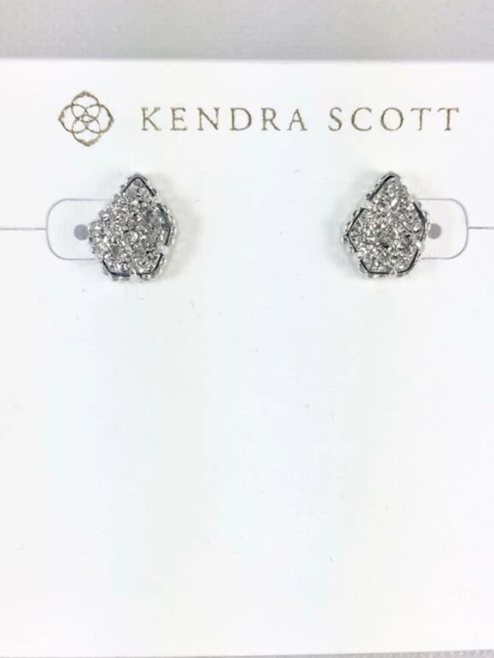 Kendra Scott Tessa Stud Earrings in Platinum Drusy